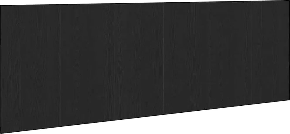 vidaXL Întăritură de pat Pe perete Stejar Negru 160 x 1.5 x 80.5 cm