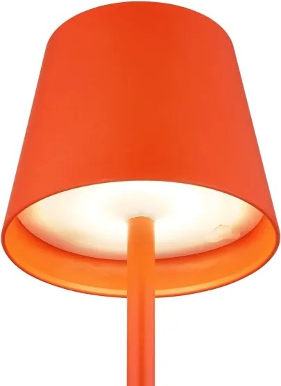 Globo 58488R-LED Lampă de masă VANNIE reglabilă, cu control tactil, reîncărcabilă, pentru exterior, 3W/5V IP54 1800mAh roșie