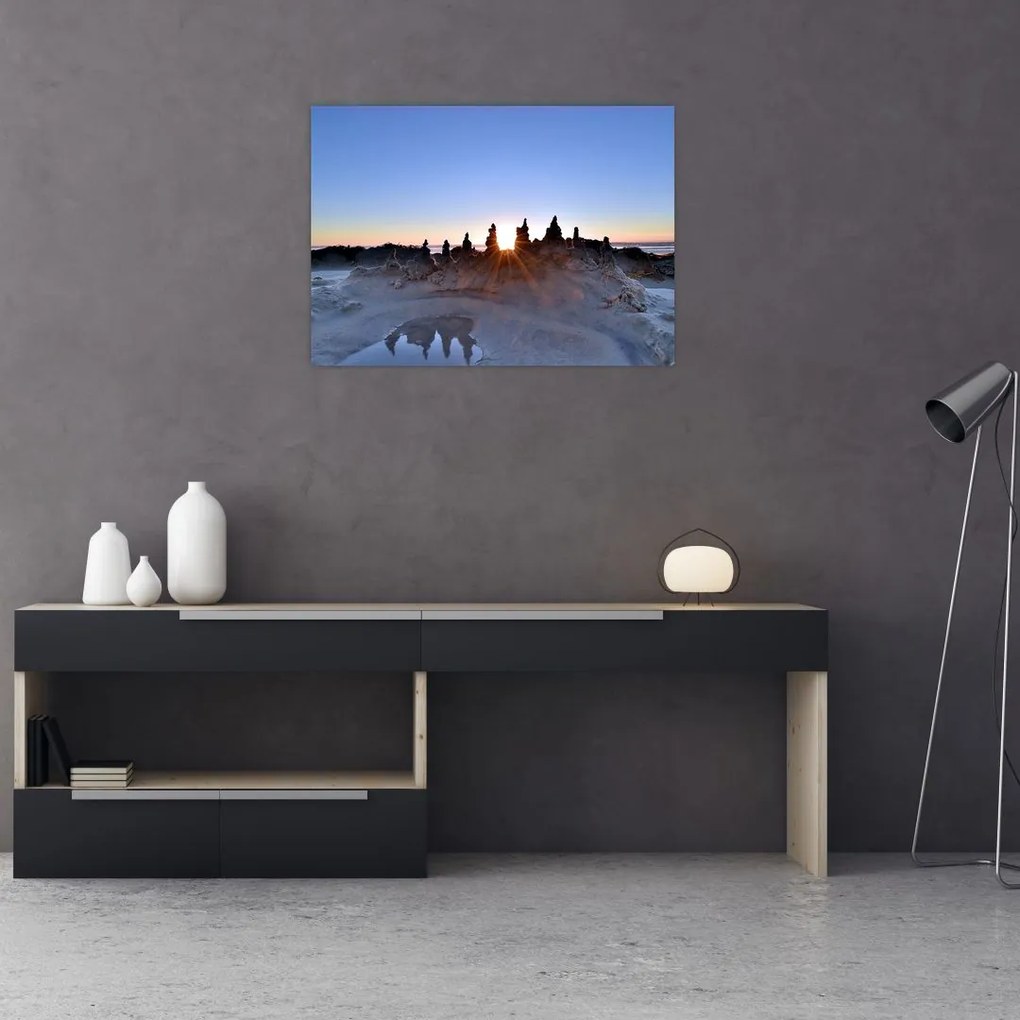 Tablou cu scenerie de nisip (70x50 cm)