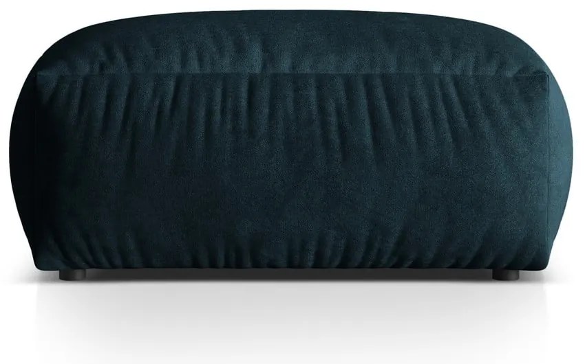 Taburet modular albastru închis cu tapițerie din catifea Martina – Micadoni