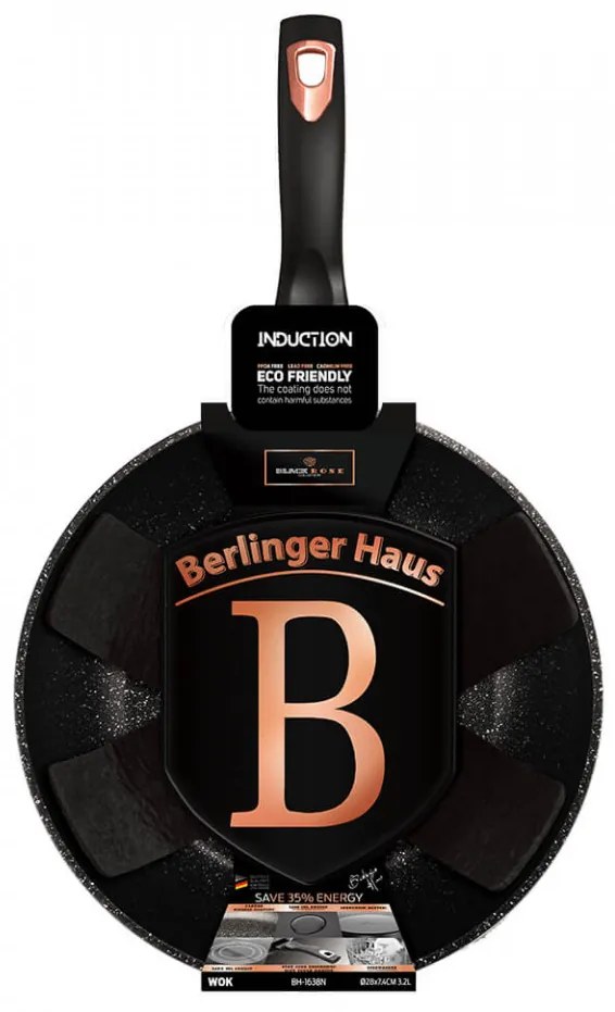 Wok 28 cm Black Rose Collection Berlinger Haus BH 1638N