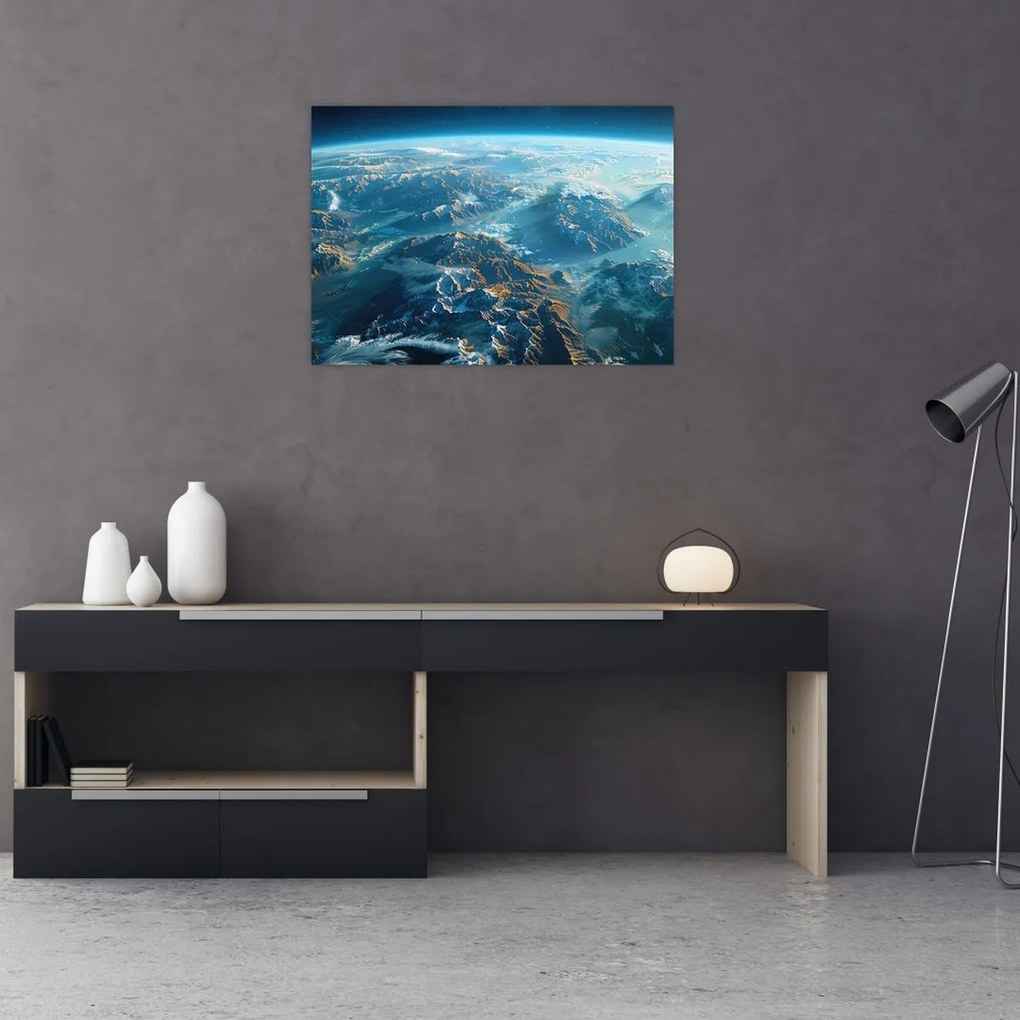 Tablou - Vedere din spațiu (70x50 cm)