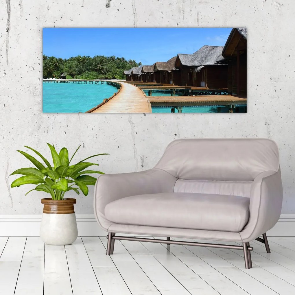 Tablou cu Maledive (120x50 cm)