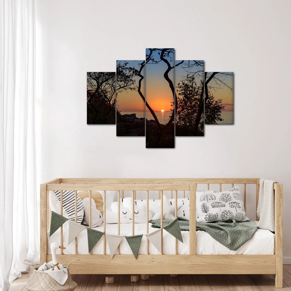 Tablou cu apus de soare (150x105 cm)