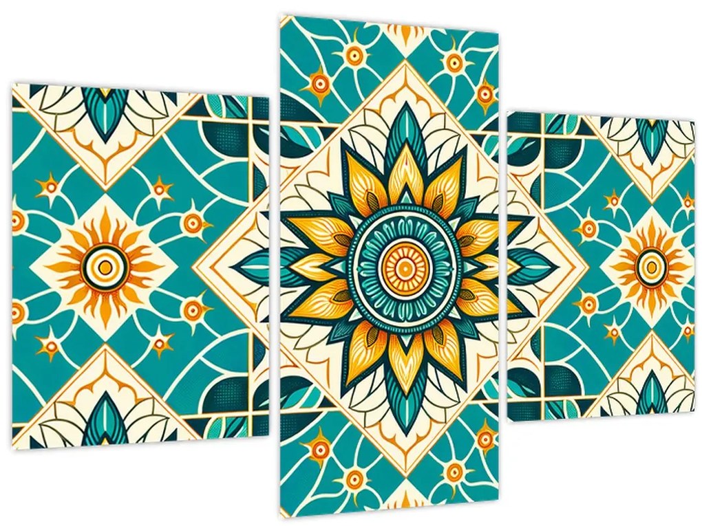 Tablou - Model turcoaz (90x60 cm)