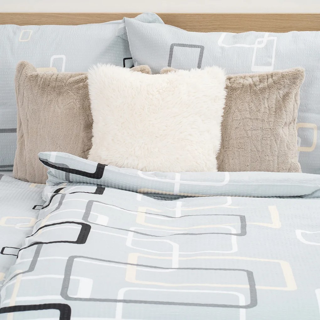 Lenjerie de pat 4Home Square bumbac creponat, 140 x 200 cm, 70 x 90 cm