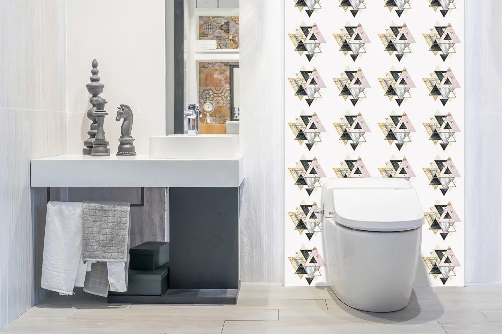 Panou decorativ perete Panou podea triunghiului geometric