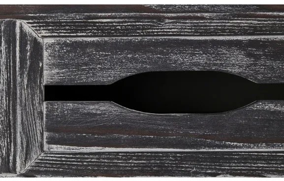 Bufet Cu Vitrina Cabana Alb Si Antracite, 146 Cm