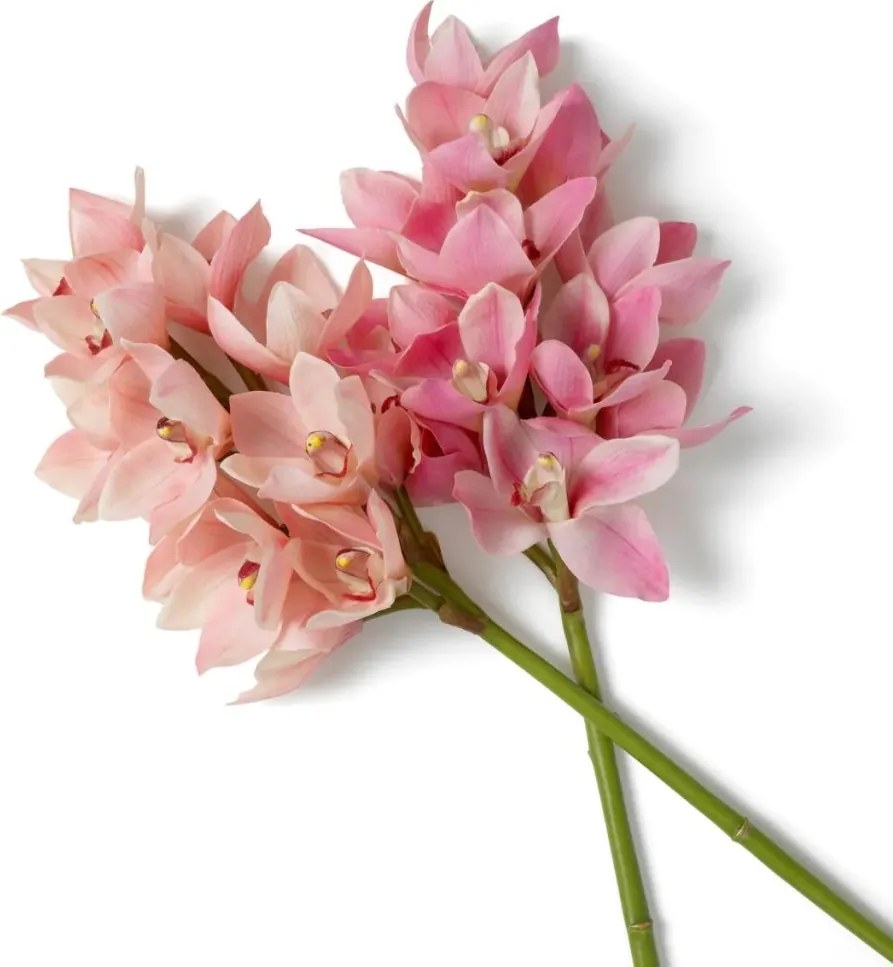 Buchet artificial LUX din 36 fire orhidee cymbidium, Orchids