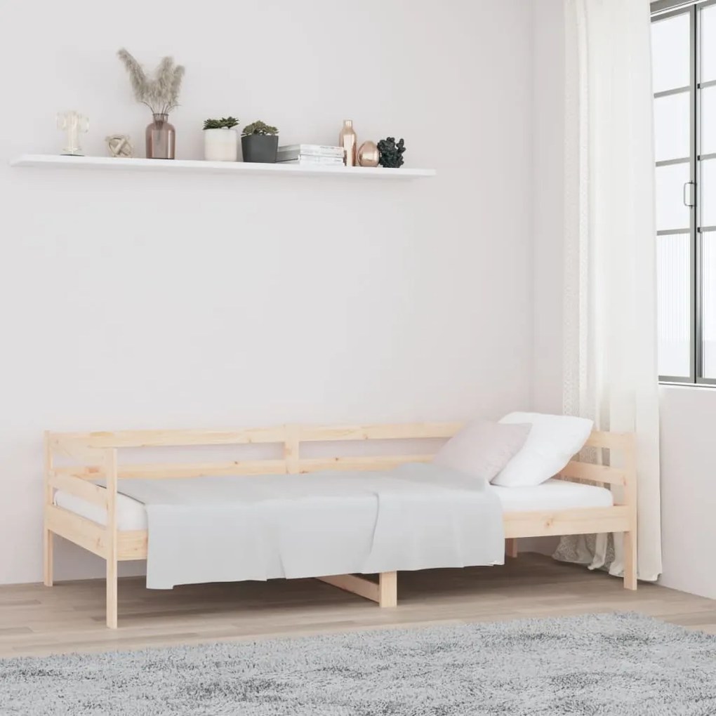 814674 vidaXL Pat de zi, 80x200 cm, lemn masiv de pin