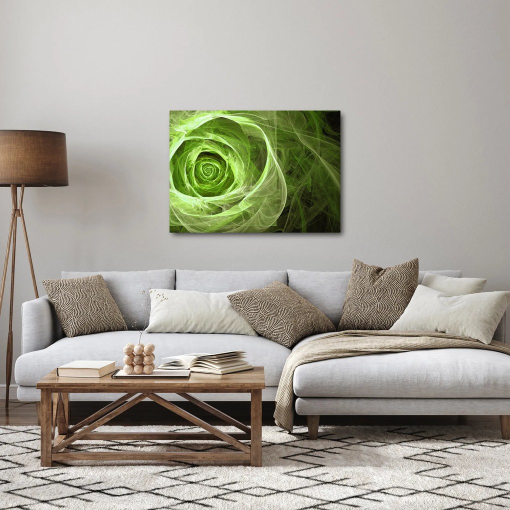 Tablou - Abstract Rose Green (70x50 cm)