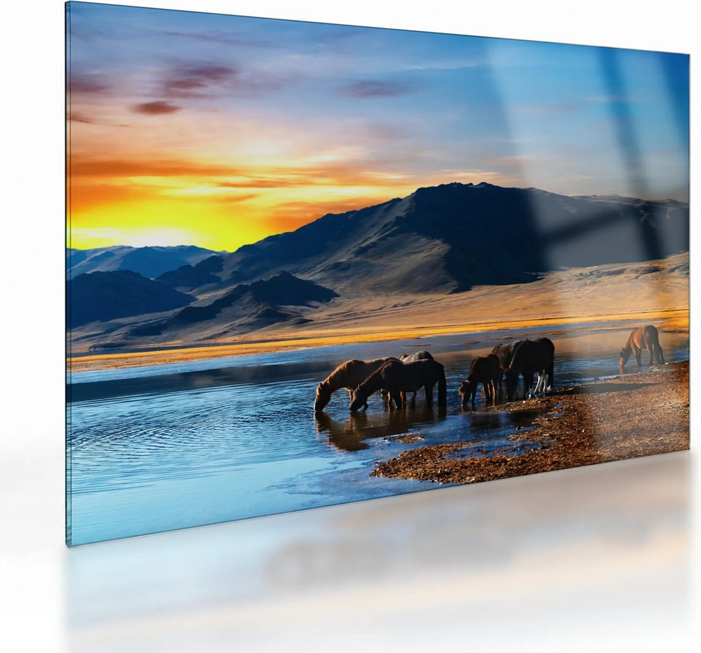 Tablou pe sticlă - Alimentarea cu energie electrică (70x50 cm)