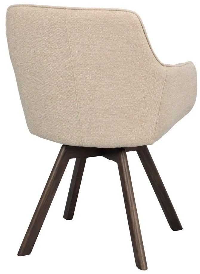 Set de scaune de sufragerie bej 2 buc. tapițat Alison – Rowico