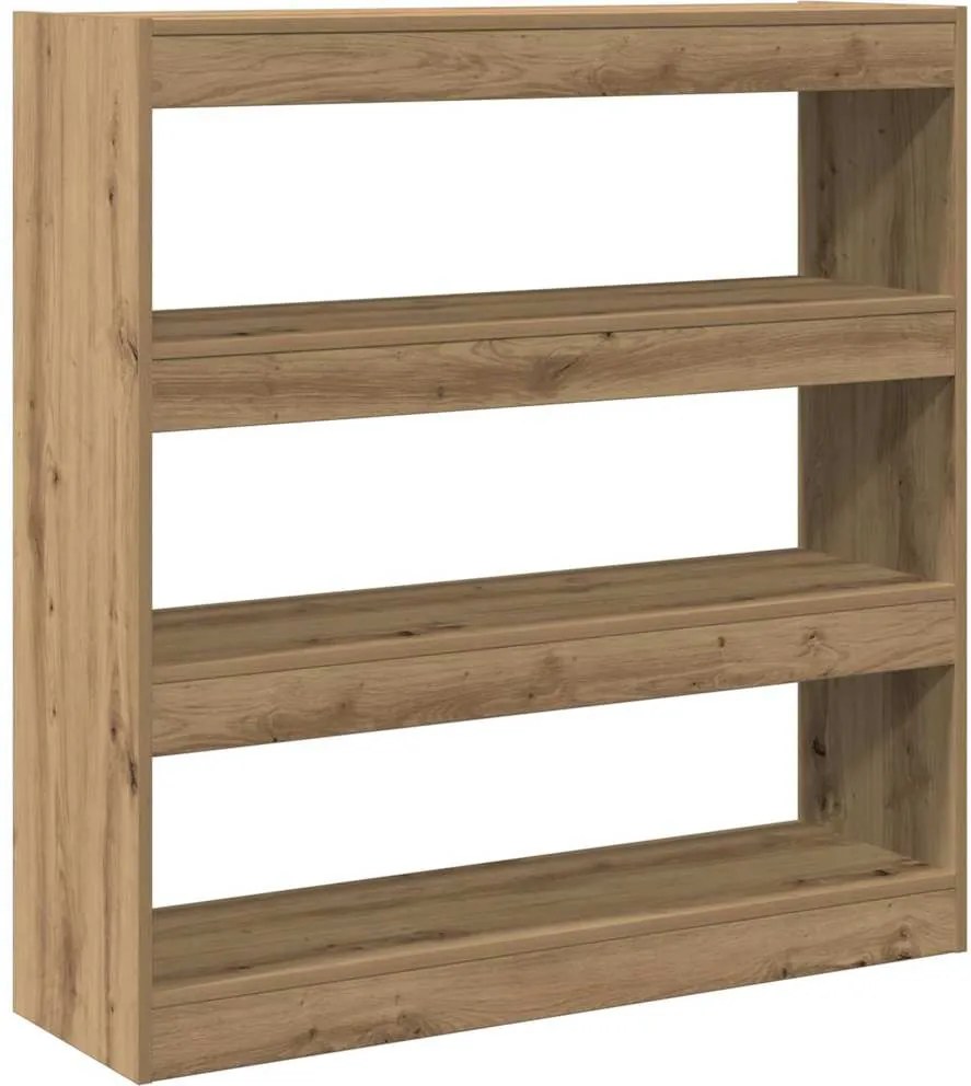 vidaXL Dulap pentru cărți stejar artizanal 100 x 30 x 103 cm