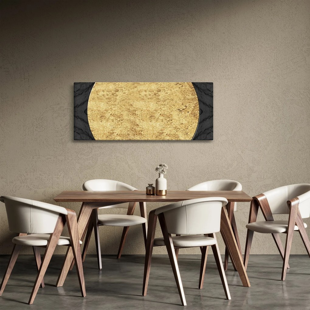 Tablou - Structura de aur N⁰2 (120x50 cm)