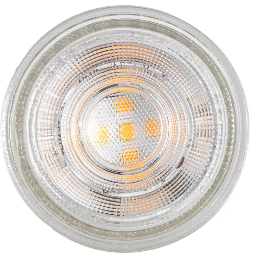 Set de 5 becuri LED GU10 50mm reglabile, clare, 4,5W, 365 lm, 2700K