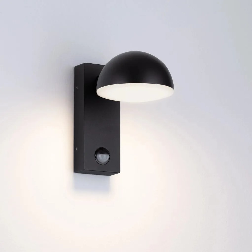 Aplica LED cu senzor de miscare, iluminat exterior modern IP65 FOLK