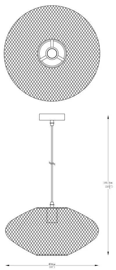 Lustra / Pendul metalic design decorativ ORION