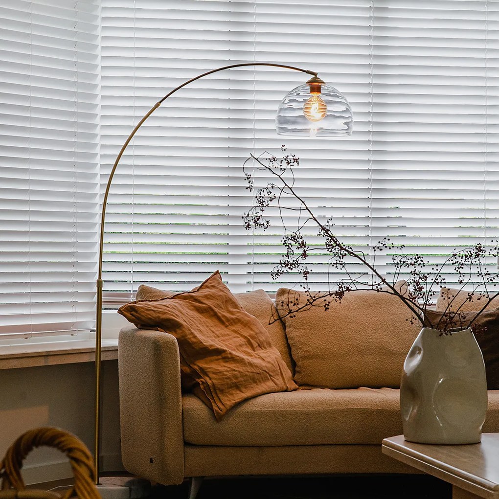 Lampă arcadă modernă din alamă cu sticlă transparentă - Arc