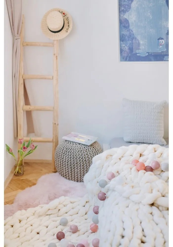 Ghirlandă luminoasă cu LED și baterie Bonami Essentials, 30 becuri, maro-alb