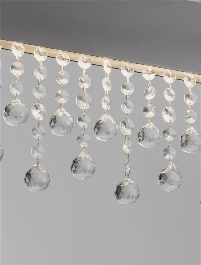 Lustra LED suspendata stil elegant CRISTA titan