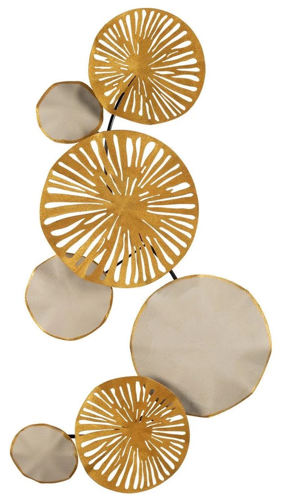 Decoratiune de perete Metal Astrid, Multicolor, 35x0,08x79 cm