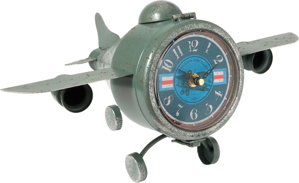 Ceas de masa vintage tip avion 37*22*19 cm