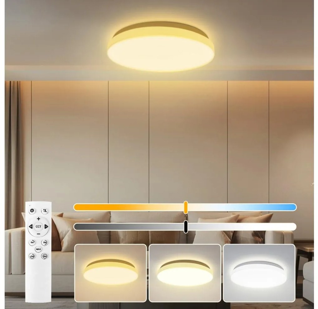 Brilagi - Lampă LED dimabilă MILKY WAY LED/24W/230V 3000-6500K, Ø 38 cm + telecomandă