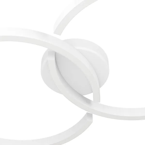 Plafonieră LED RGBW dimabilă Eglo 900954 AMANDOLO 19,5W/230V alb + telecomandă