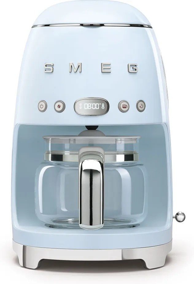 Cafetieră cu filtru 50's Retro Style 1,4 l 10 cești, albastru pastel - SMEG