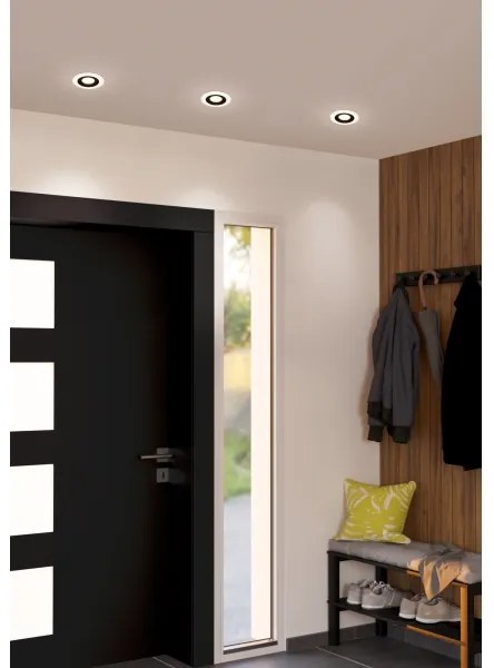 SET 3x corp de iluminat LED încastrat Eglo 900915 CALONGE 3xLED/4,8W/230V negru