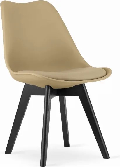 OFERTA Scaun bej BALI MARK cu picioare negre II. calitate