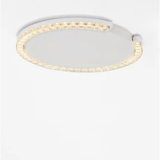 Plafoniera circulara aluminiu alb GREAMY D-46cm