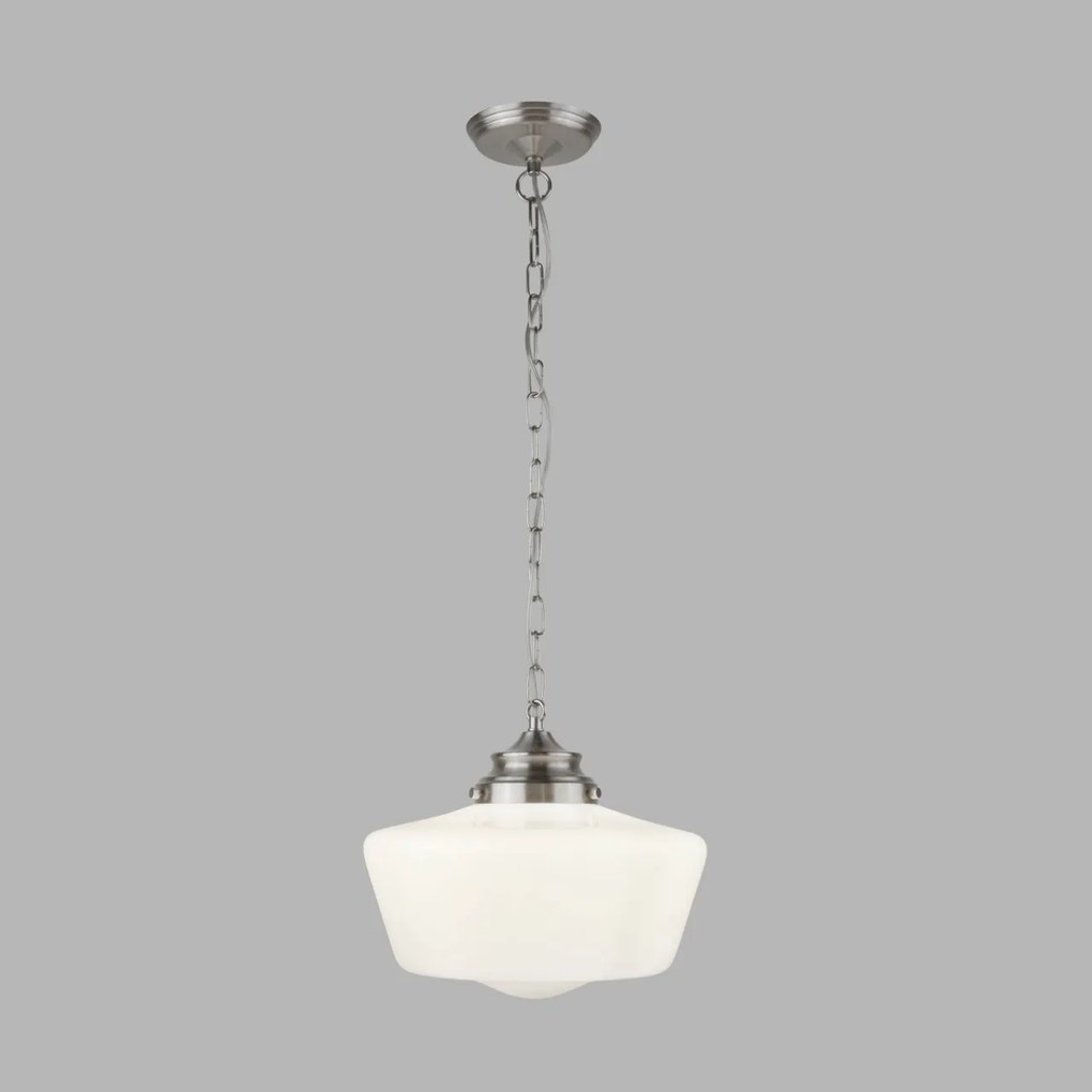 Pendul design clasic IP44 School House argintiu satin 8071-1SS SRT