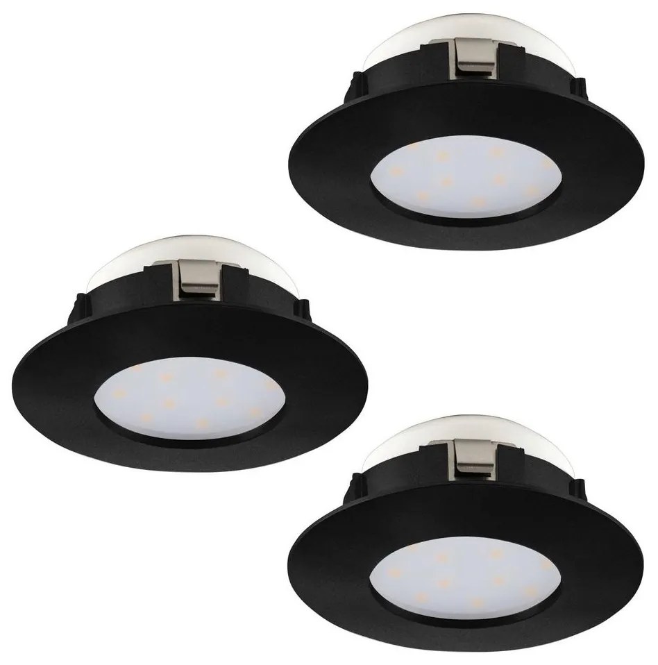 SET 3x corp de iluminat LED încastrat pentru baie PINEDA LED/4,9W/230V IP44 Eglo 900744