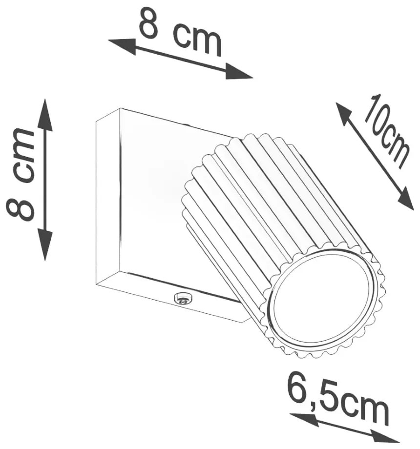 Spot verde 8x16 cm Gleam – Sollux