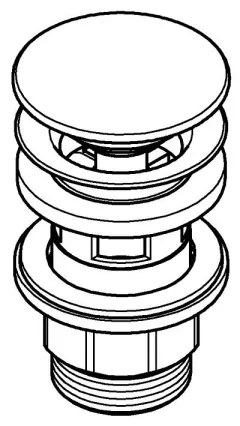 GROHE 40824000 - Set de scurgere, crom lucios