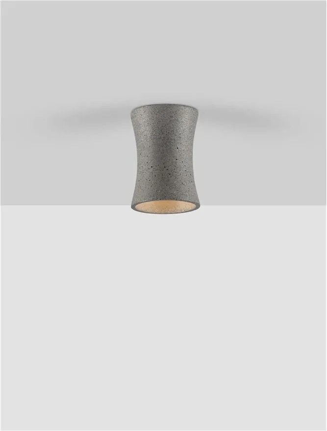 Spot aplicat design decorativ ciment, PELIA piatra neagra