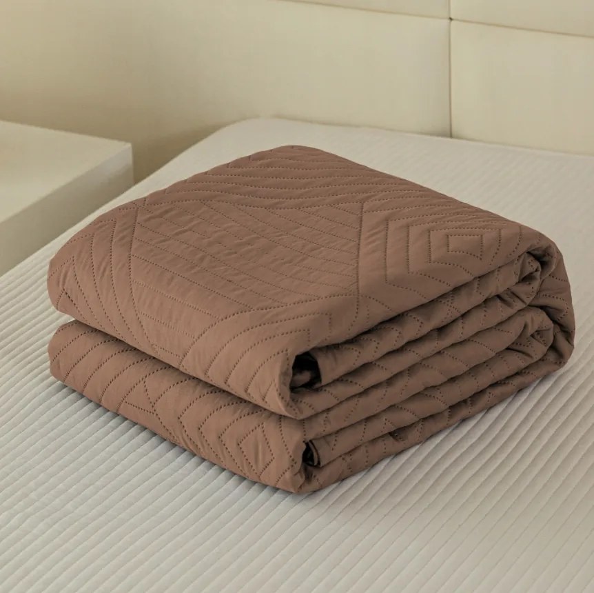 Cuvertura de pat CALDERA, bej inchis Dimensiune: 170 x 210 cm