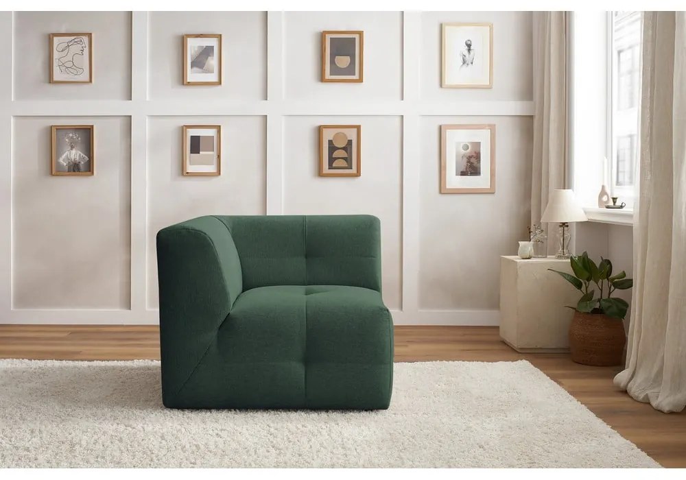 Modul pentru canapea verde închis Kleber - Bobochic Paris