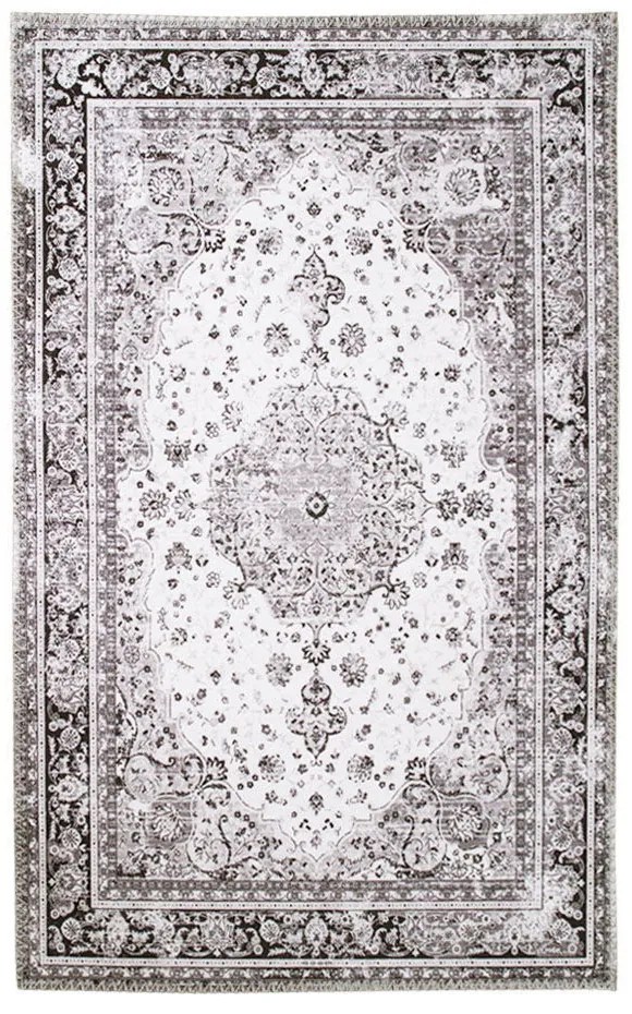 Covor Havana 200x300 cm alb-negru