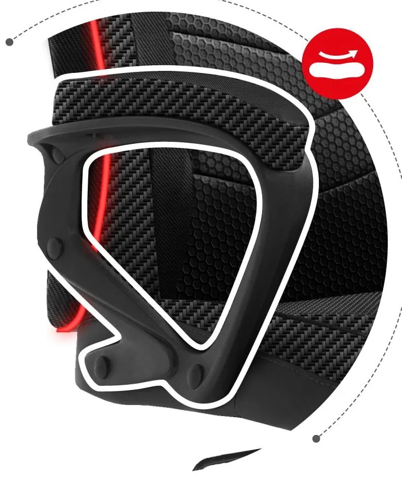 Fotoliu gaming Fusion 2.5 (negru + multicolor) (cu iluminat LED). 1087466