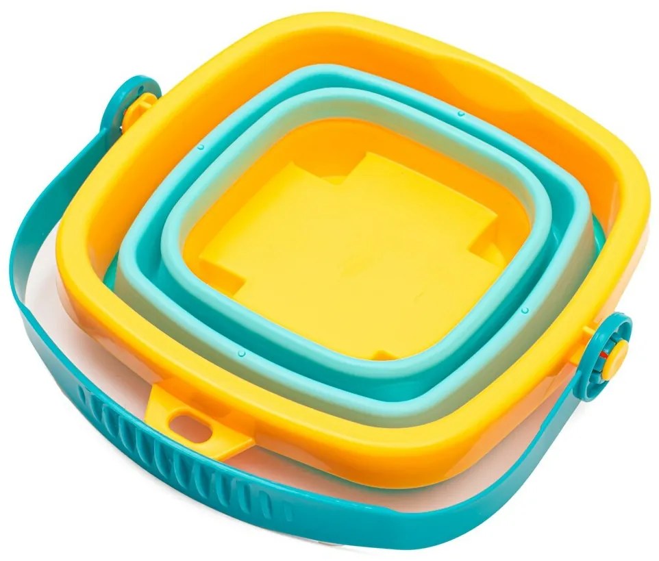 Baby Mix Găleată pliabilă cu nisip și jucării cuapă, 5 buc