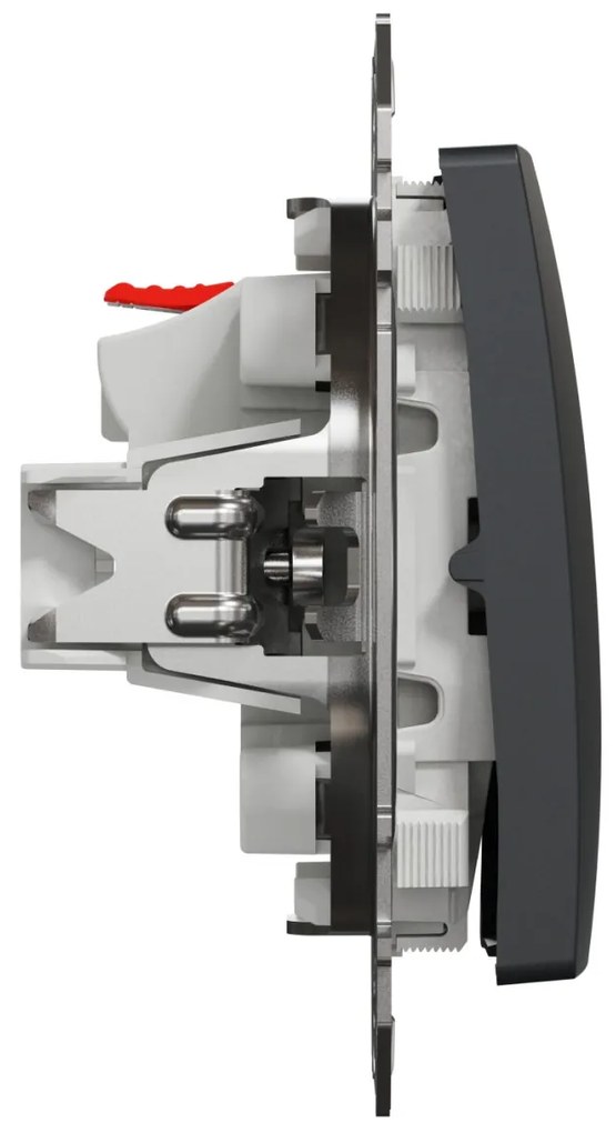 Intrerupator simplu, 10A, IP20, Antracit, Schneider Sedna Design