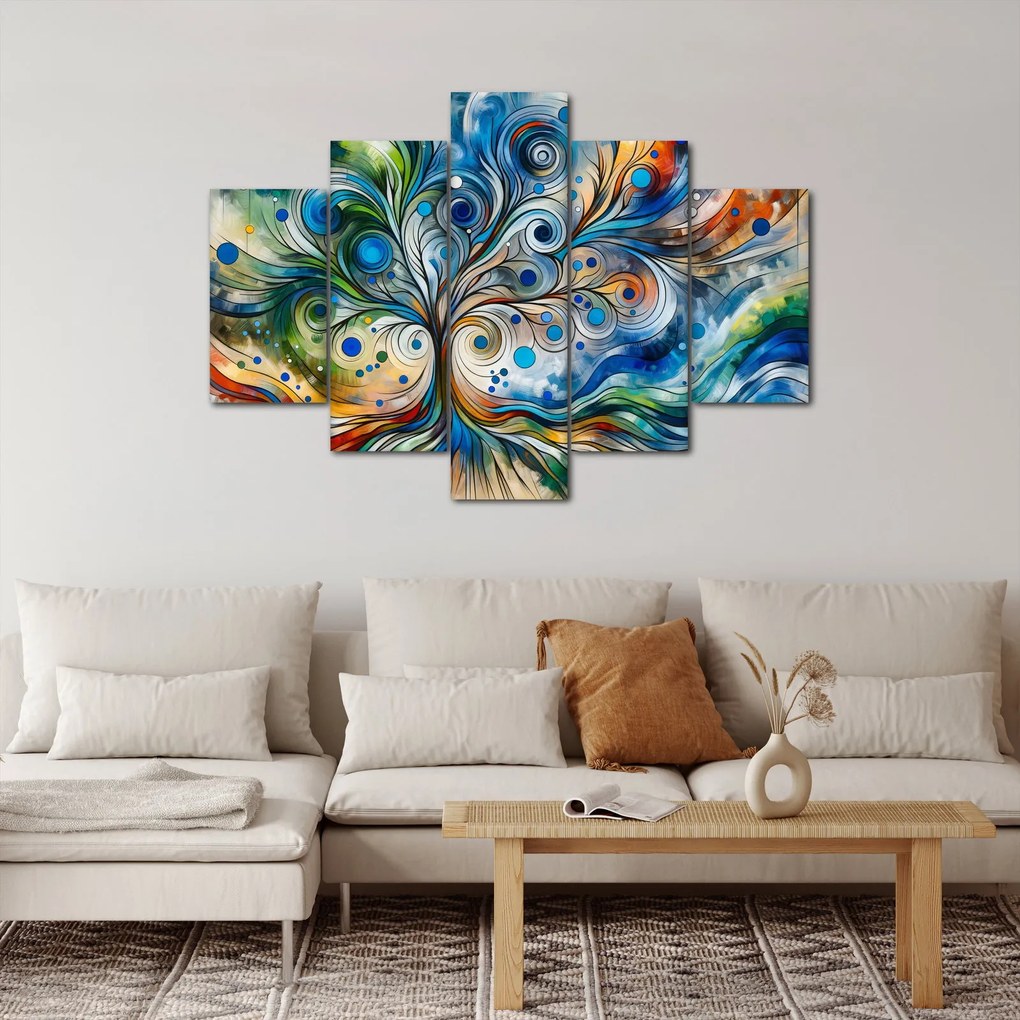Tablou – Arbore energetic colorat (150x105 cm)