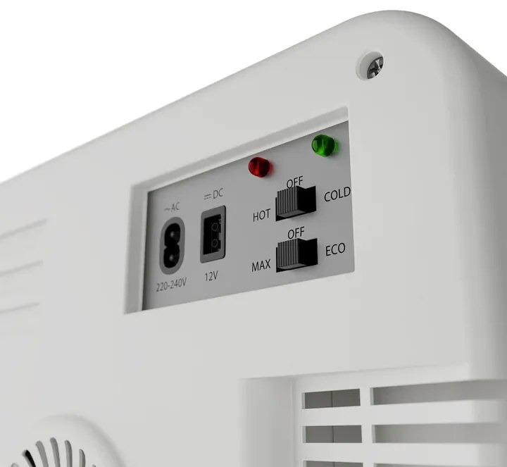 Mini frigider 2in1 15 litri cu functie de racire si incalzire, alb