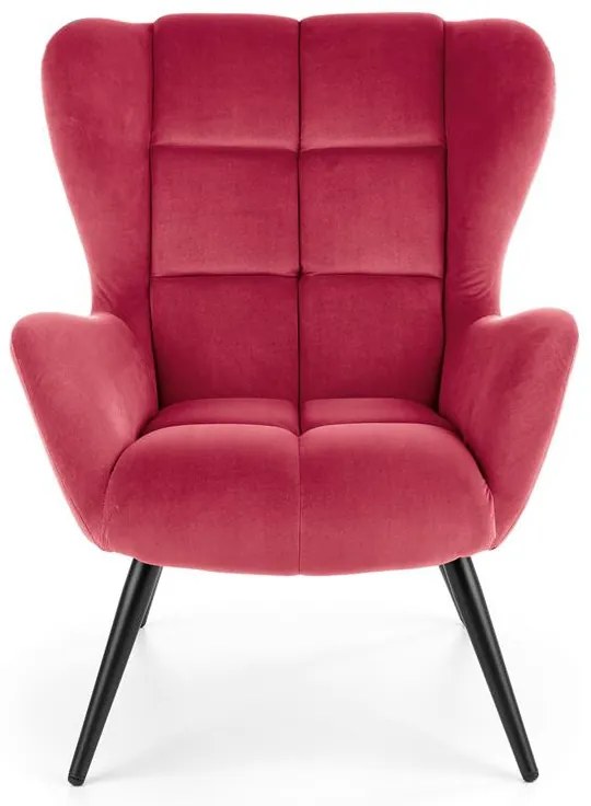 Fotoliu Tyrion velvet bordo H91 cm