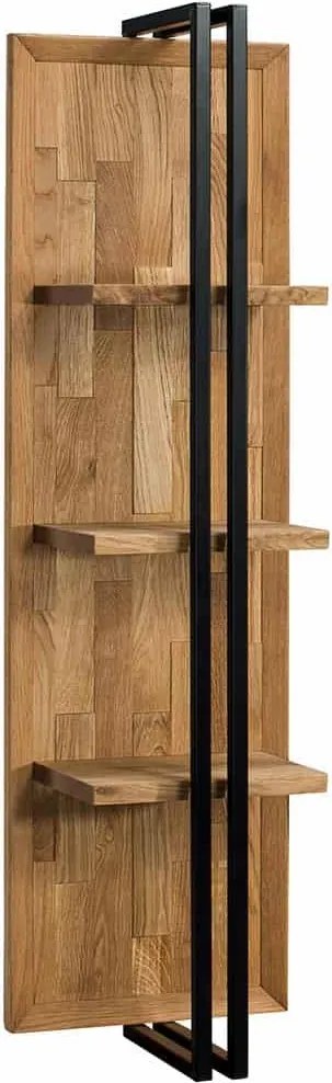 Etajeră lemn masiv Suspendată Hol Sutton, 40 × 33 × 120 cm
