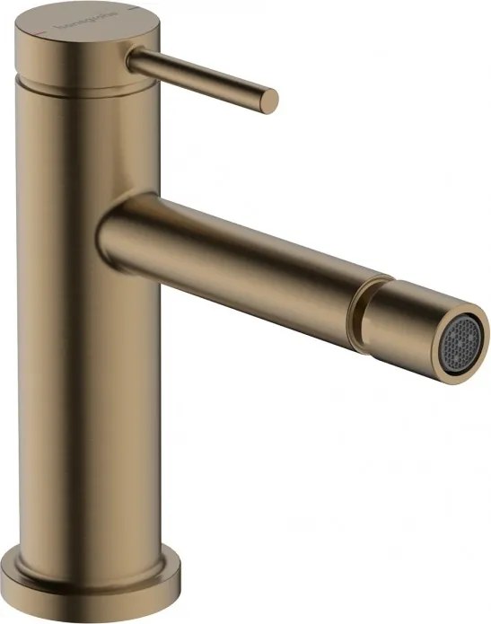 Baterie bideu, Hansgrohe Tecturis S, cu ventil pop-up, bronz periat, 73201140