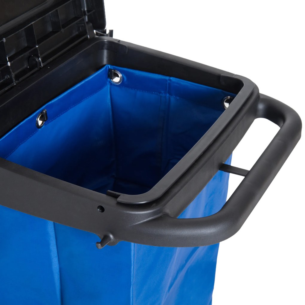 Carucior pentru Curatenie HOMCOM Capacitate 18L si Roti | Aosom Romania